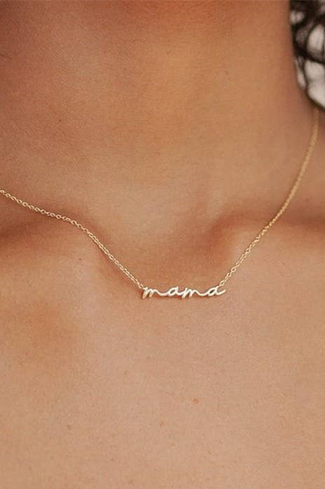 18K MAMA NECKLACE
