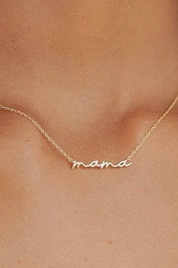 18K MAMA NECKLACE